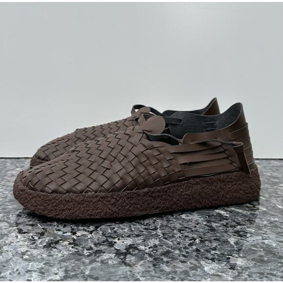 Malibu - Latigo Woven Faux Leather Sandals - Men - Dark brown Men’s Size 10 main image 9